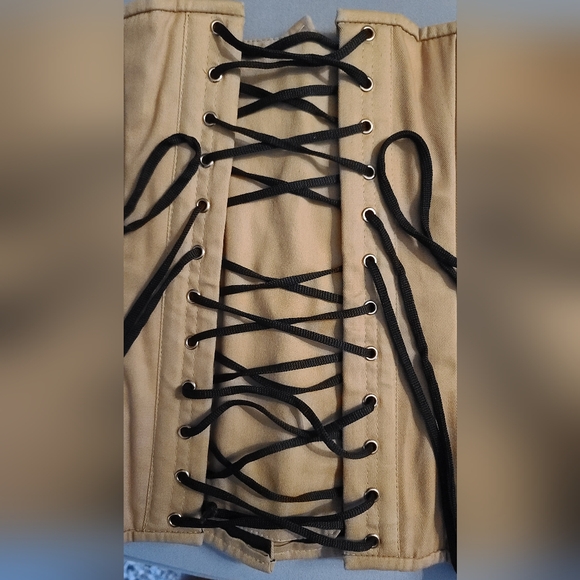 Orchard Closet 28" Cotton Hourglass Curve Longline Underbust Corset Renaissance - Picture 3 of 4